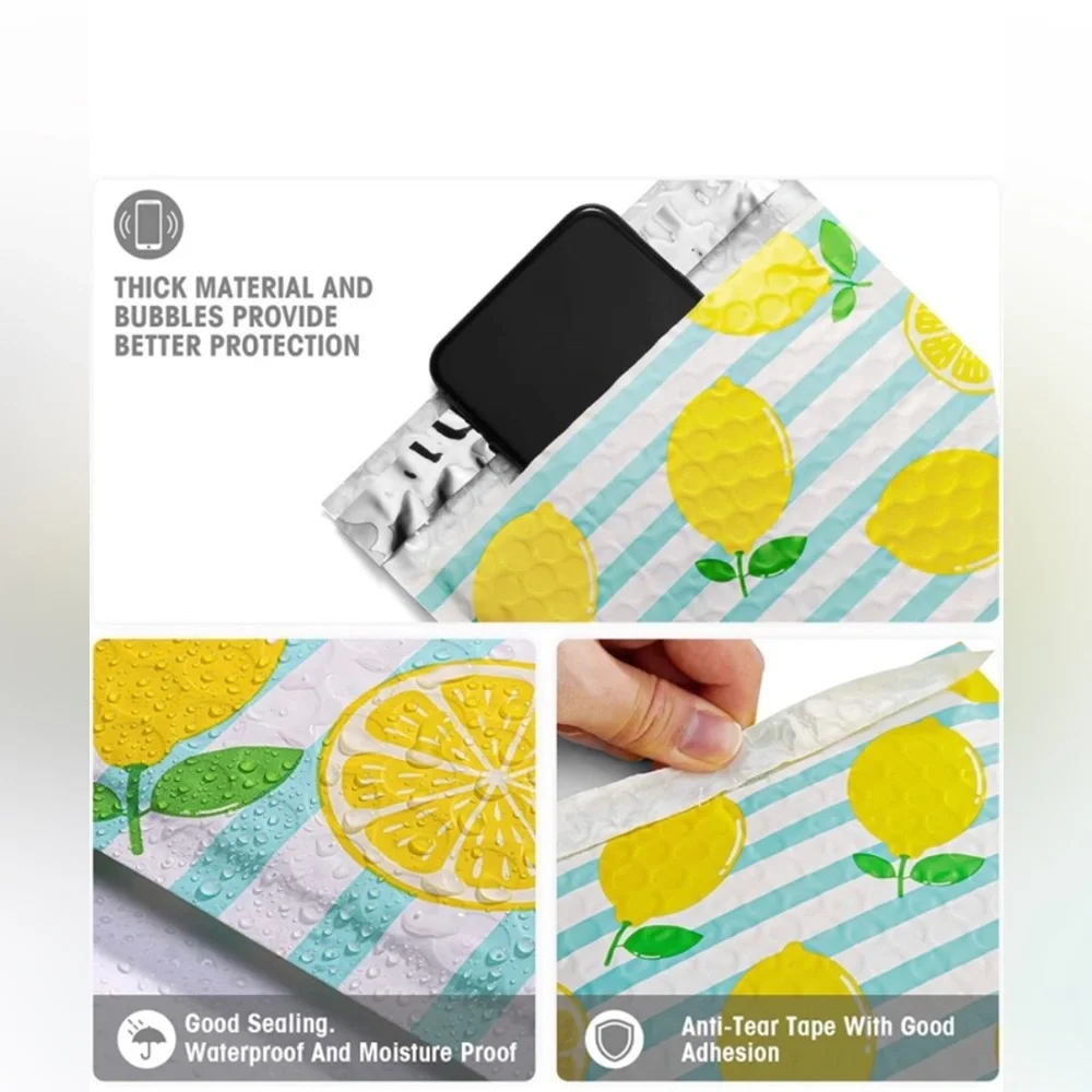 40pcs Set ~Includes 20 Assorted Bubble Poly Mailers & 20 “Thank You” Stickers 🆕